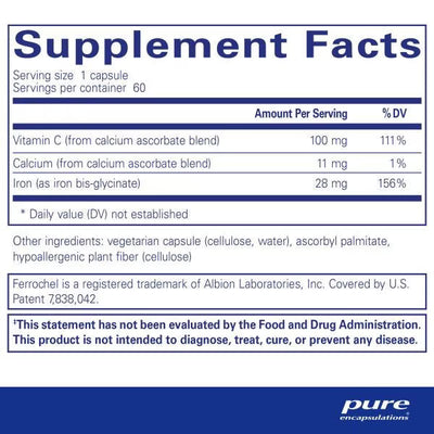 Pure Encapsulations - OptiFerin-C - 60 Capsules