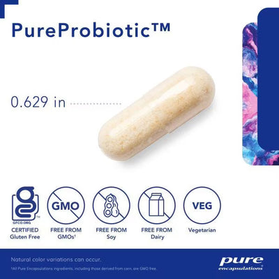 Pure Encapsulations PureProbiotic Allergen Free 5 Billion CFU – Hypoallergenic Probiotic Formula, 60 Capsules