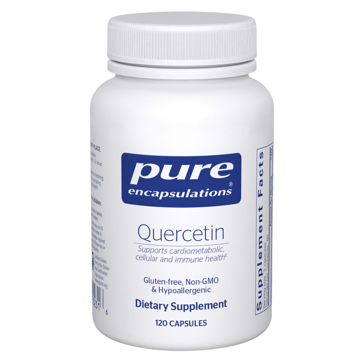 Pure Encapsulations Quercetin 500 mg – Antioxidant Flavonoid Support, 120 Capsules