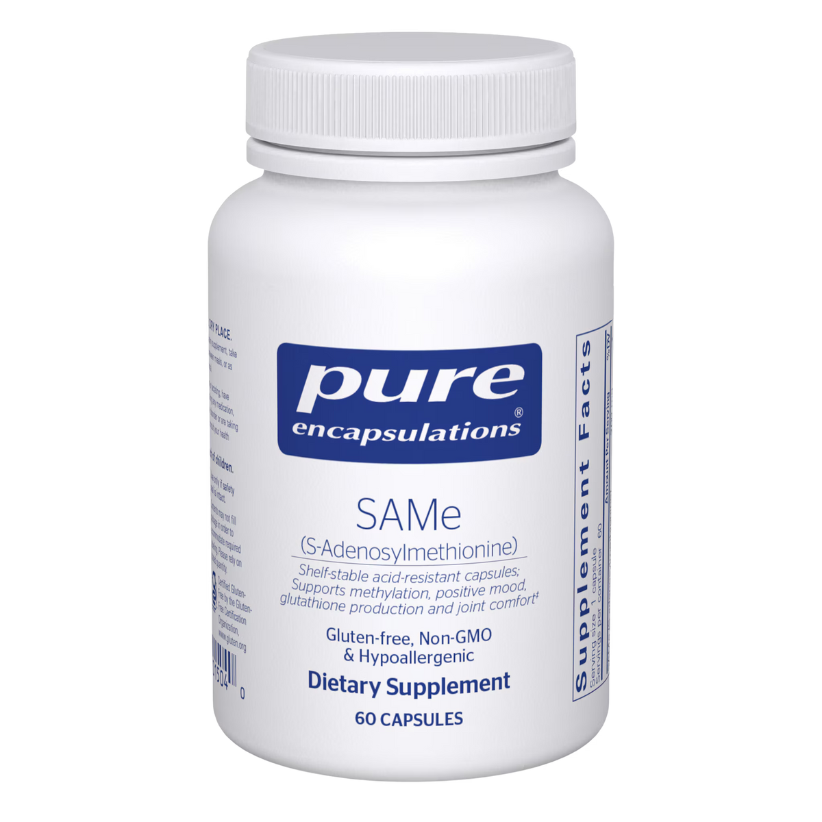 Pure Encapsulations SAMe S-Adenosylmethionine 200 mg – Mood and Joint Support, 60 Capsules