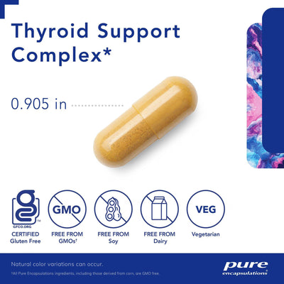 Pure Encapsulations Thyroid Support Complex – Comprehensive Thyroid Function Formula, 120 Capsules