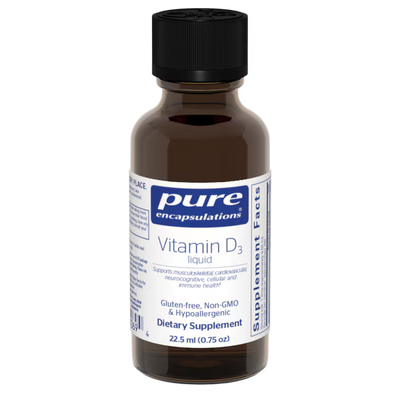 Pure Encapsulations Vitamin D3 Liquid 1,000 IU – High-Potency Liquid Vitamin D, 22.5 mL