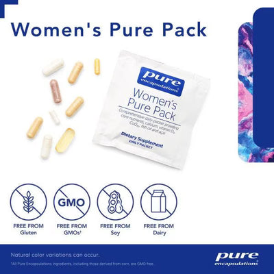 Pure Encapsulations Women's Pure Pack – Women's Daily Multinutrient Pack, 30 Packets