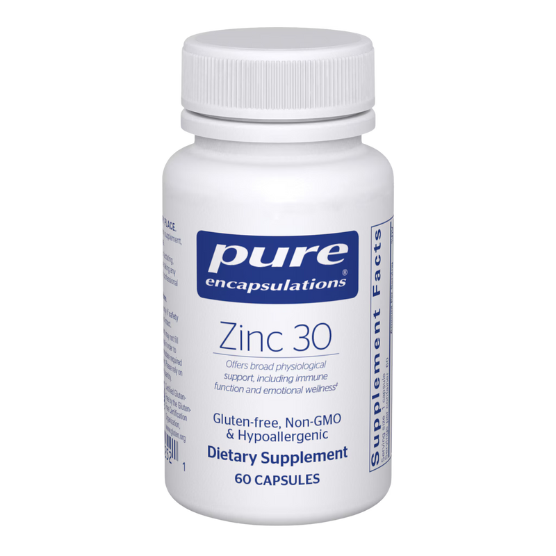 Pure Encapsulations Zinc 30 mg - Zinc Mineral Supplement, 60 capsules